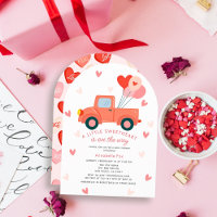 Mit Liebe überschüttet Rosa Lastwagen Mädchen Baby