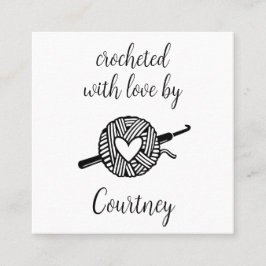 mit Liebe versehen Quadratische Visitenkarte