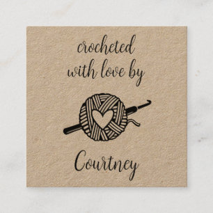 mit Liebe versehen Quadratische Visitenkarte