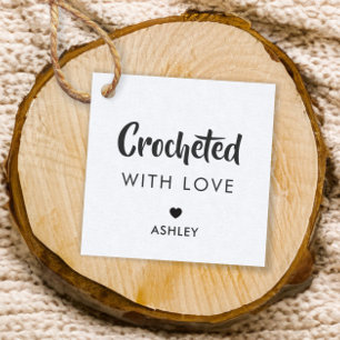 Mit Liebe verziert, Handmade-Geschenktafel, Kraft Geschenkanhänger