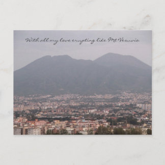 Mit Liebe vom Monte Vesuvio Postkarte