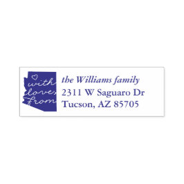 Mit Liebe von Arizona Address Ink Briefmarke Permastempel