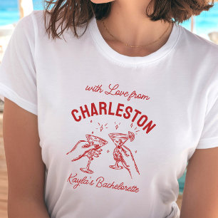 Mit Liebe von [Ihrer Stadt] Custom Bachelorette T-Shirt