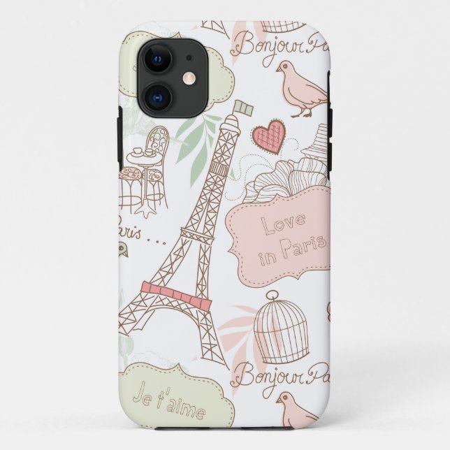 Mit Liebe von Paris Case-Mate iPhone Hülle (Rückseite)
