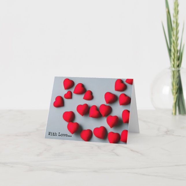 Mit Liebe... Weihnachtskarte Feiertagskarte (Vorderseite)