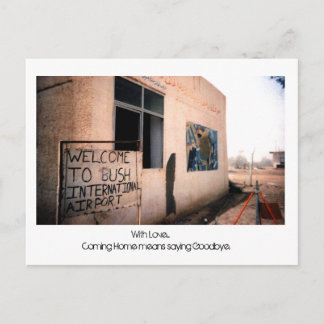 Mit Liebe...      Zuhause zu kommen bedeutet.. Postkarte