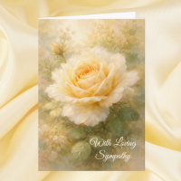 Mit liebevoller Anteilnahme Gelbe Rose Christliche