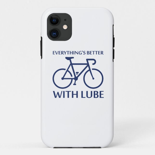 Mit Lube ist alles besser Case-Mate iPhone Hülle (Rückseite)