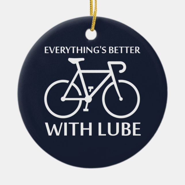 Mit Lube ist alles besser Keramikornament (Vorne)