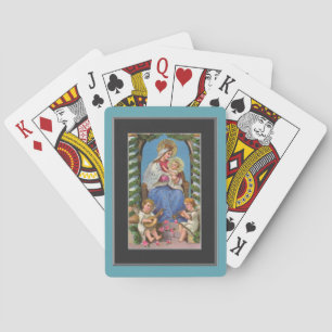 Mit Madonna und Kind Spielkarten