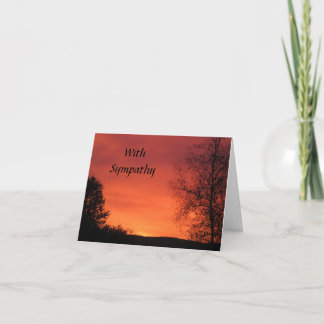 Mit majestätischer Beileid-Karte Karte