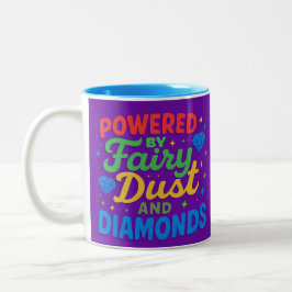 Mit Märchenstaub und Diamanten getränkt Zweifarbige Tasse
