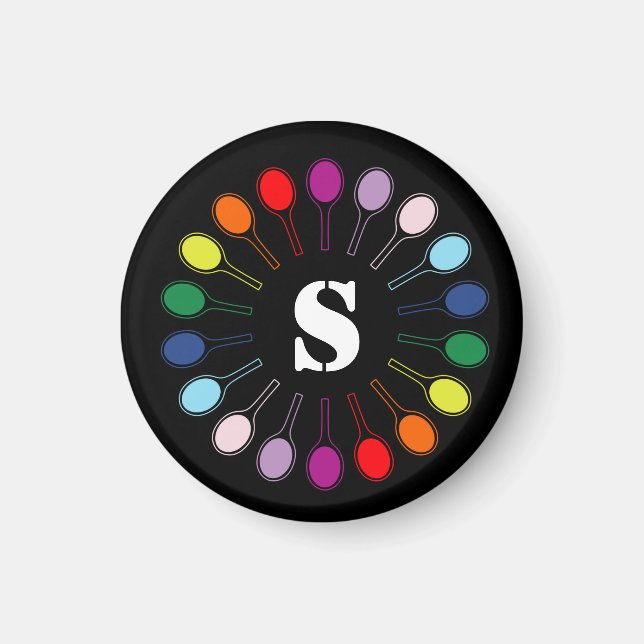 Mit maßgeschneiderten Tennisschlägern Magnet (Vorne)