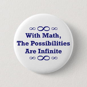 Mit Mathe sind die Möglichkeiten unbegrenzt Button