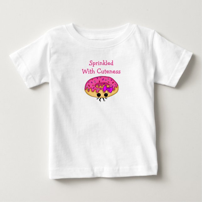 Mit Mattiertem Donut gesprenkelt Baby T-shirt (Vorderseite)