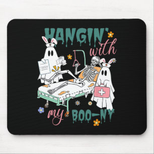 Mit meinem Boo-ny Bunny Ghost Ortho Nurses Osterta Mousepad
