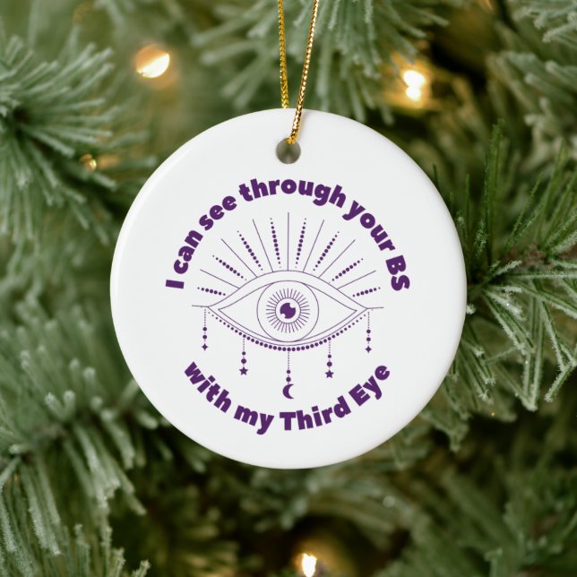 Mit meinem dritten Augenschmuck durch Ihre BBS seh Keramik Ornament (Baum)