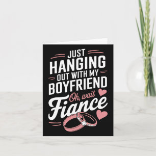 Mit meinem Fiancé Fiancee Couple Wedding Newl Karte