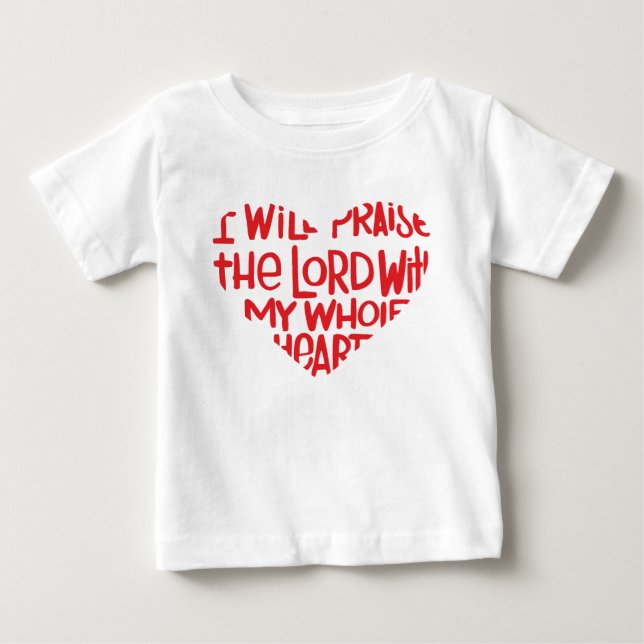 Mit meinem ganzen Herzen Baby T-shirt (Vorderseite)