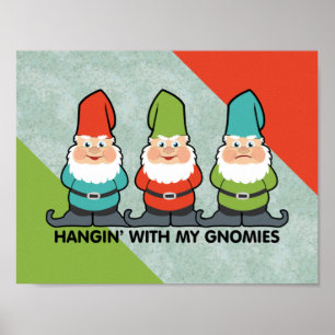 Mit meinem Gnomen-Poster umgehen Poster