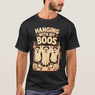 Mit meinen Boos lustiger Halloween-Geist-Workout T-Shirt