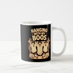 Mit meinen Boos rumhängen lustiger Halloween-Geist Kaffeetasse