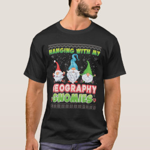 Mit meinen Geografie-Gnomies Ugly Sweater Chr T-Shirt