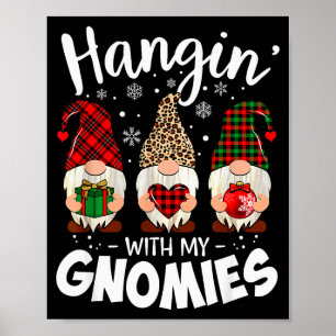 Mit meinen Gnom-Leoparden-Frauen-Weihnachts-Gnom h Poster