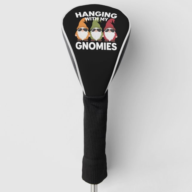 Mit meinen Gnomen-Garten-Genom Golf Headcover (Vorderseite)