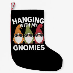 Mit meinen Gnomen-Garten-Genom Kleiner Weihnachtsstrumpf