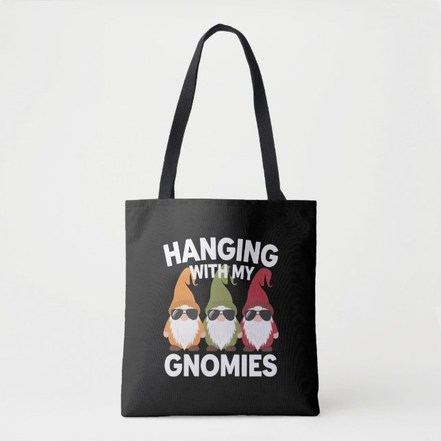 Mit meinen Gnomen-Garten-Genom Tasche (Vorderseite)