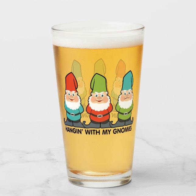 Mit meinen Gnomen-Heimen Glas (Vorne (Gefüllt))