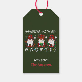 Mit meinen Gnomen Personalisierte Weihnachten Geschenkanhänger