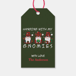 Mit meinen Gnomen Personalisierte Weihnachten Geschenkanhänger