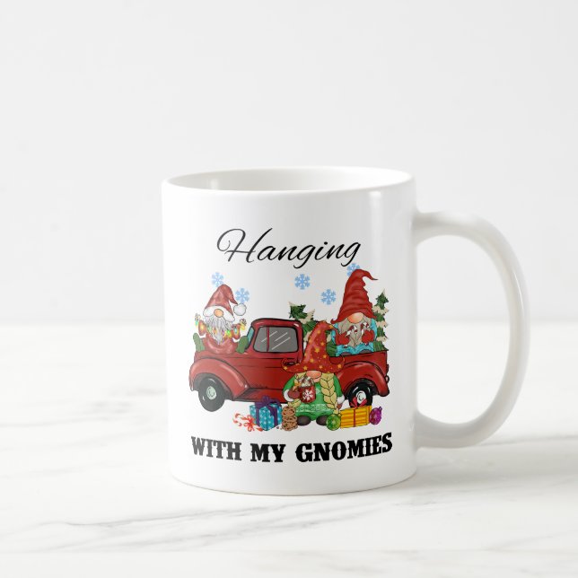 Mit meinen Gnomen umgehen - Niedliche Weihnachten Kaffeetasse (Rechts)