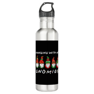 Mit meinen Gnomen verändern Freund Weihnachten Edelstahlflasche