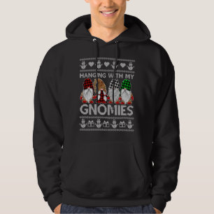 Mit meinen Gnomen Weihnachten Niedliche Gnome häss Hoodie