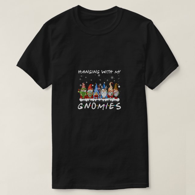 Mit meinen Gnomen Weihnachten Pajamas Familie G T-Shirt (Design vorne)