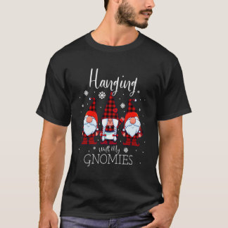 Mit meinen Gnomen Weihnachts Buffalo Kariert Ga T-Shirt