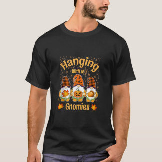Mit meinen Gnomies rumhängen Lustiger Halloween-Gn T-Shirt
