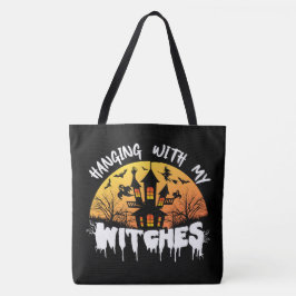 Mit meinen Hexen Halloween Tote Tag Tasche
