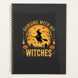 Mit meinen Hexen hängend Halloween-Design (2) Planer