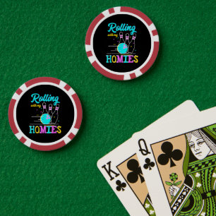 Mit meinen Homies Bowling spielen Pokerchips