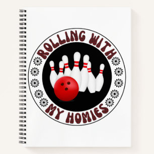 Mit meinen Homies-Geschenken für Bowling-Kugelschi Notizbuch
