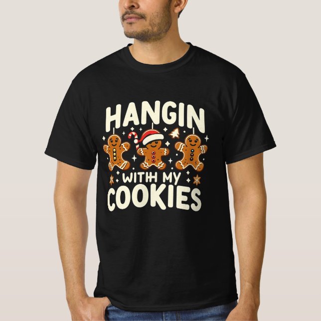 Mit meinen Keksen witzige Weihnachten vermischen T-Shirt (Vorderseite)