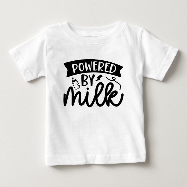 Mit Milch versorgt, lustige Redewendungen Baby T-shirt (Vorderseite)