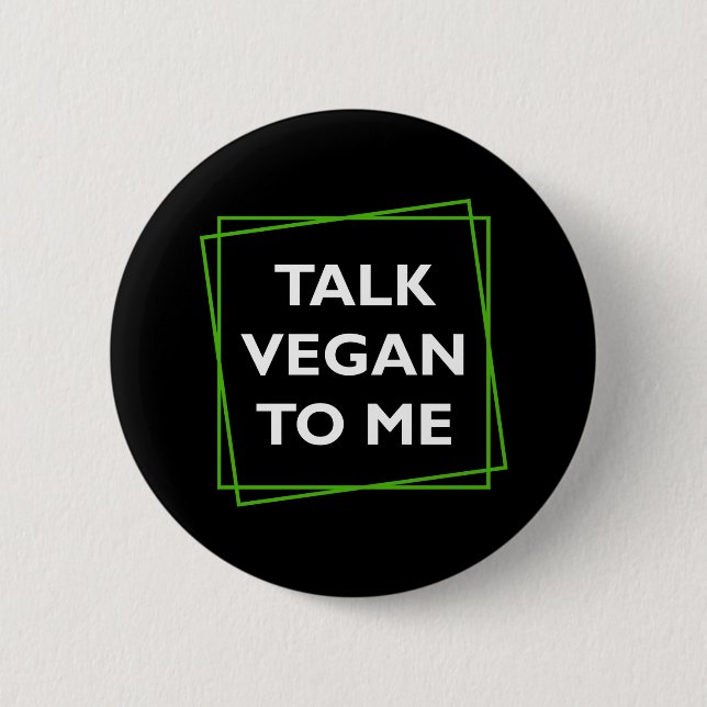 Mit mir Vegan reden Button (Vorderseite)