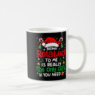 Mit mir verwandt Lustige Weihnachten Familie Xmas Kaffeetasse