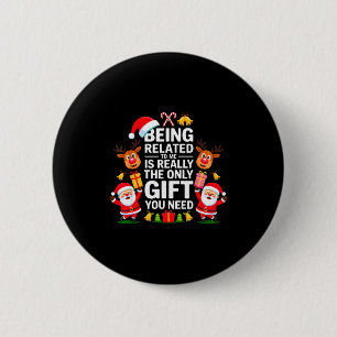 Mit mir verwandt Lustiger Weihnachten Familien Xma Button