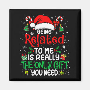 Mit mir verwandt Lustiger Weihnachten Familien Xma Magnet